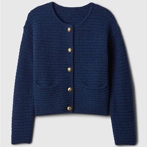 Gap Cotton Knit Sweater Jacket